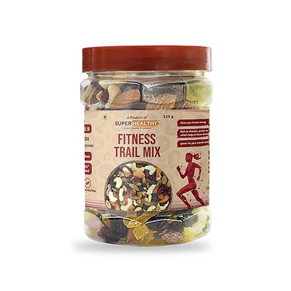 SuperHealthy Fitness Trail Mix - Roasted Mixed Nuts and Berries (Single Pack - 325g)