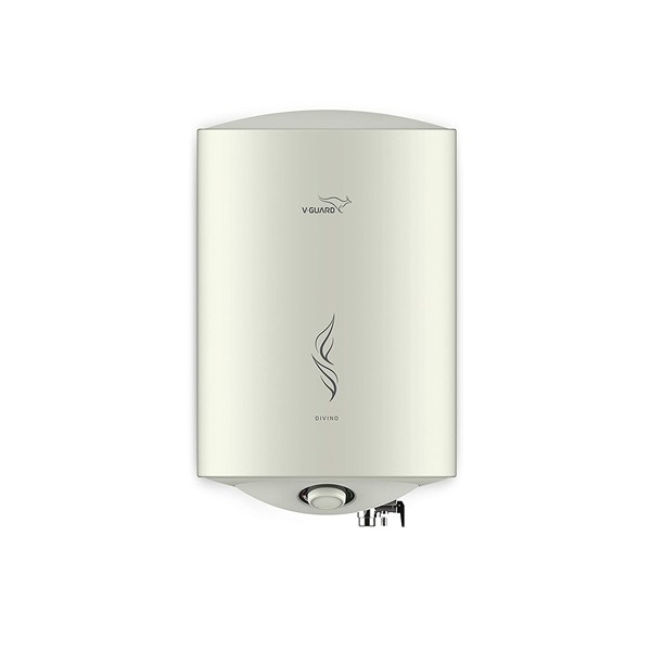 V-Guard Divino Storage 10 Litre Vertical Water Heater,5-Star, White
