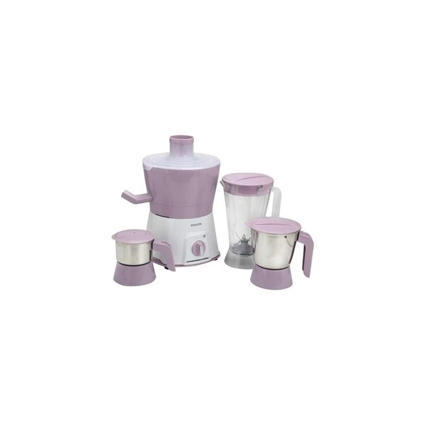 PHILIPS HomeStop Colour Block Turbo Power Motor Juicer Mixer Grinder Set - 600 W (Pink, Free Size)