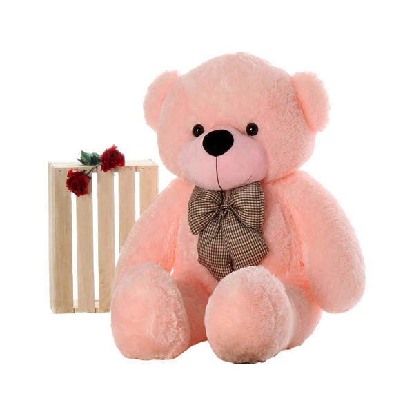 ATIF Extra Large Very Soft Lovable/Huggable Teddy Bear animal for Girlfriend/Birthday Gift/Boy/Girl (3 FEET 90 CM, PINK)
