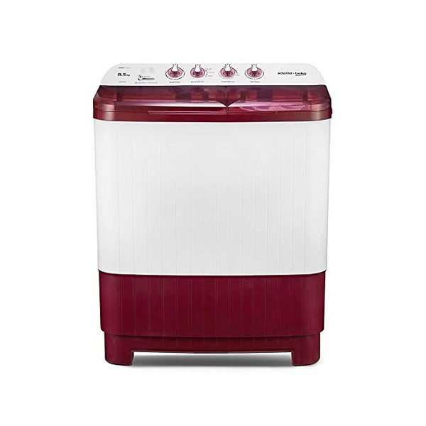 Voltas Beko 8.5 kg Semi-Automatic Top Loading Washing Machine (WTT85DBRT, Burgundy) 2020