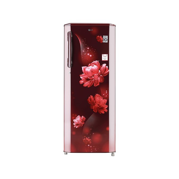 LG 270 L 3 Star Inverter Direct-Cool Single Door Refrigerator (GL-B281BSCX, Scarlet Charm, Moist 'N' Fresh)