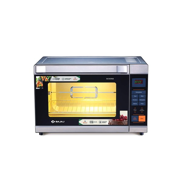 Bajaj 50L Digital Oven Toaster Griller (OTG) with Motorised Rotisserie