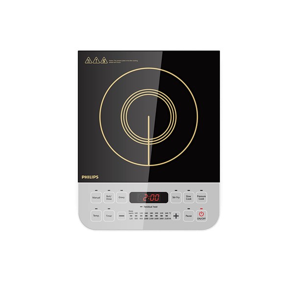 Philips Viva Collection HD4928/01 2100-Watt Induction Cooktop (Black)
