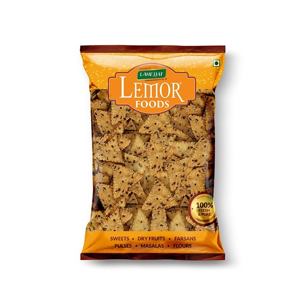 LEMOR Roasted Flaxseeds Puri ( Alsi ) (400 g, 2 Packs of 200g) | Namkeen Snacks for Foodie Indians | Roasted Healthy Munchies
