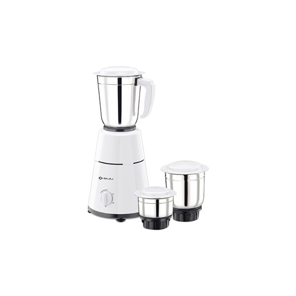 Bajaj 500 Watt GX-1 Mixer Grinder with 3 Jars- white