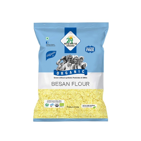 24 Mantra Organic Besan (Gram) Flour, 500g