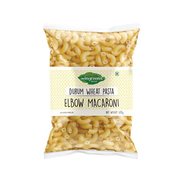 Wingreens Farms Durum Wheat Pasta - Elbow Macaroni (400g)