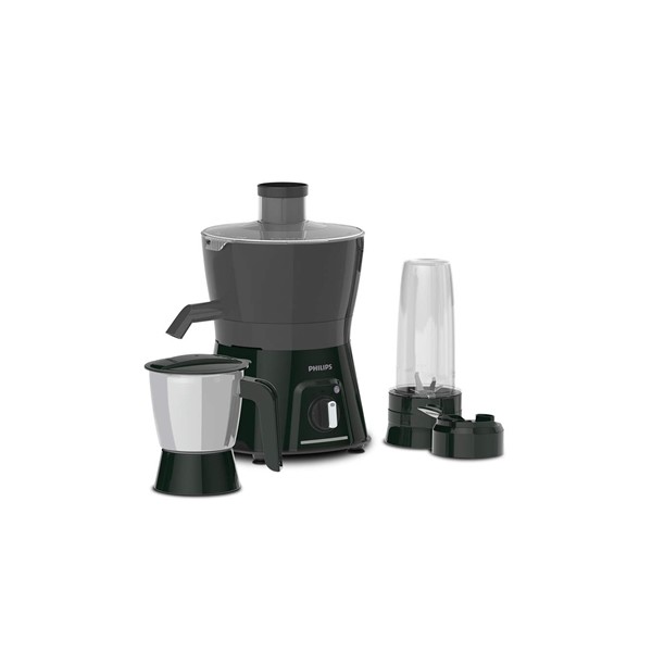 Philips HL7579/00 600W Juicer Mixer Grinder with 1 Nutri Juicer jar, 1 Blend & Carry Jar & 1 SS Multipurpose Jar