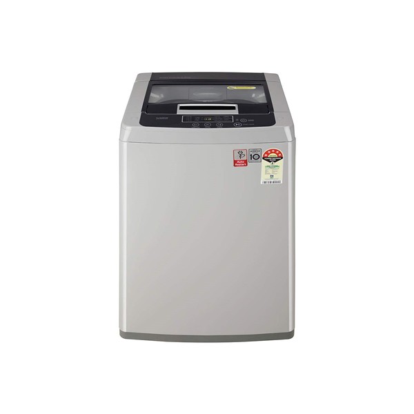 LG 6.5 Kg 5 Star Smart Inverter Fully-Automatic Top Loading Washing Machine (T65SKSF1Z, Middle Free Silver) 2020
